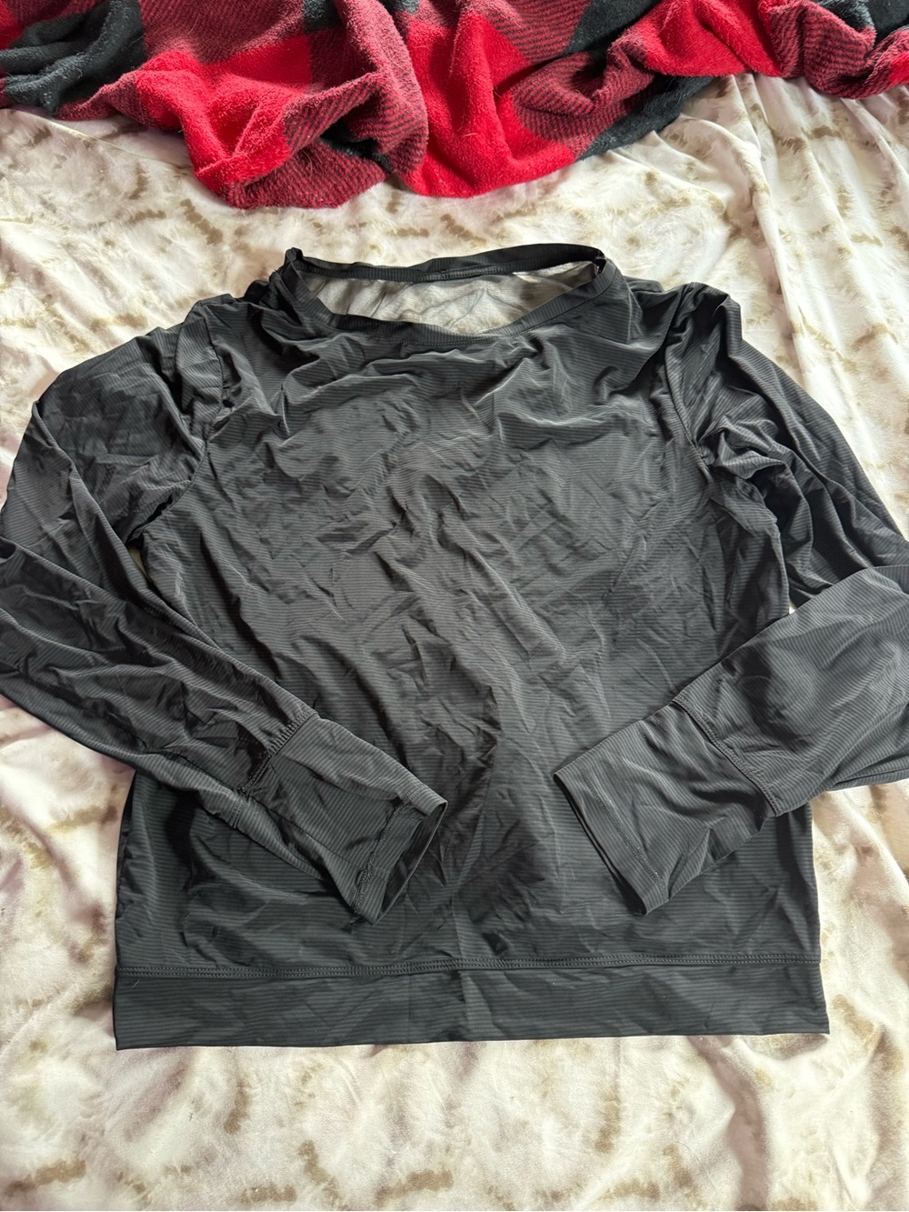 ZYIA Lightweight Black Long-Sleeve Shirt